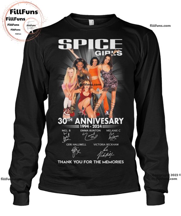 Spice Girl 30th Anniversary 1994 – 2024 Thank You For The Memories Unisex T-Shirt