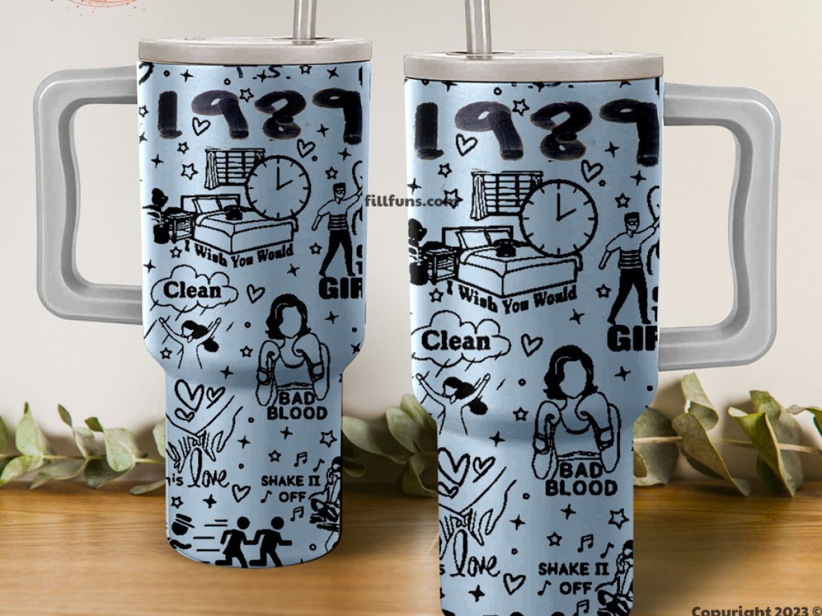 Taylor Swift tumbler 40oz Tumbler - With handle and straw – Scribbles and  Sips Co.