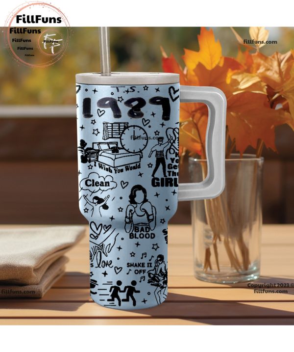 Taylor Swift – 1989 40oz Tumbler with Handle and Straw