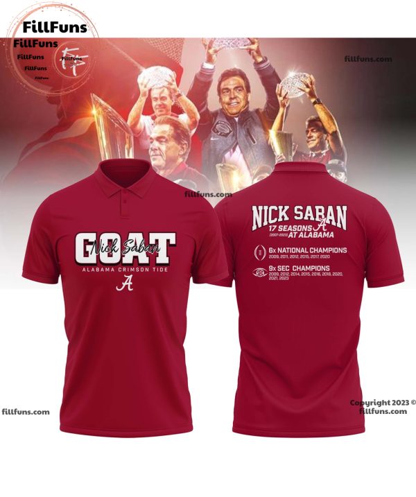 Thank You Nick Saban Coach Polo Shirt