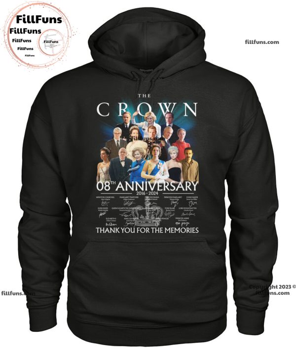 The Crown 08th Anniversary 2016 – 2024 Thank You For The Memories Unisex T-Shirt