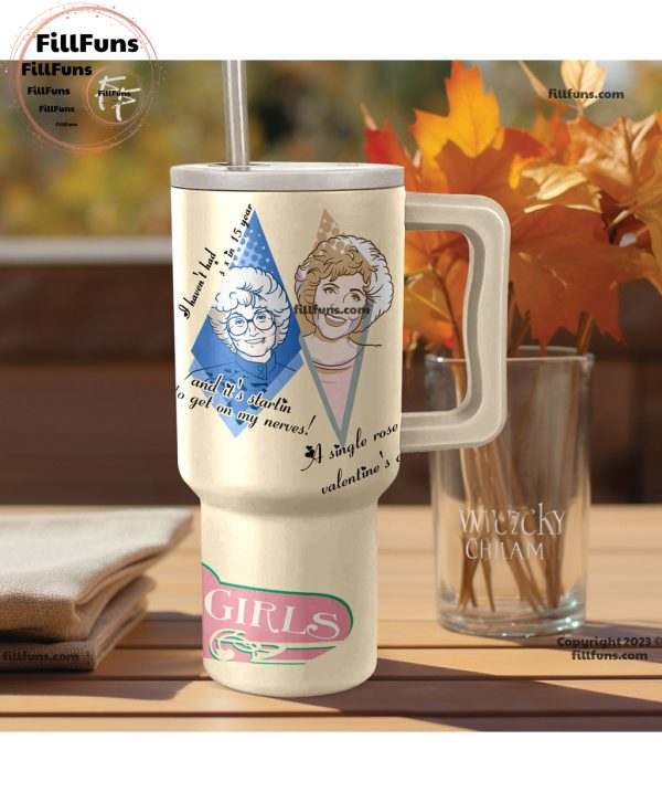 The Golden Girls 40oz Tumbler with Handle and Straw