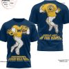 National Champions 2024 Mascot Design Michigan Wolverines 3D Shirt – Blue