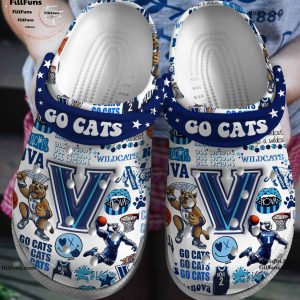 Villanova Wildcats All Wright Go Cats Crocs