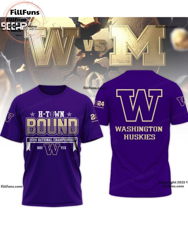 Washington Huskies Football Playoff 2024 National Championship Tshirt