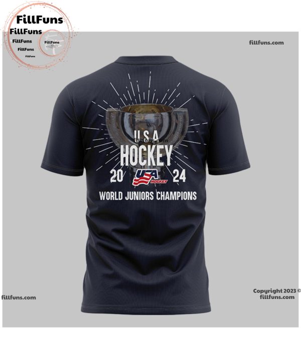World Junior Ice Hockey Champions 2024 USA Hockey Tshirt