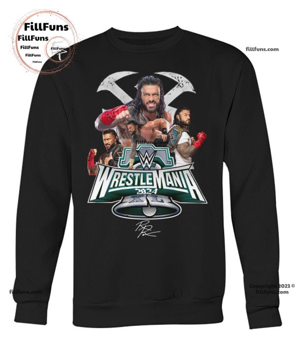 WrestleMania 2024 XL Roman Reigns Unisex T-Shirt