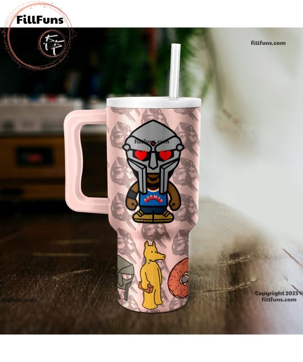 You Make My Heart Melt MF DOOM 40oz Tumbler with Handle and Straw