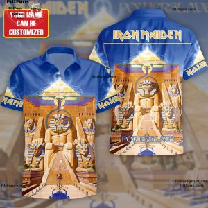Custom Name Iron Maiden Powerslave Hawaiian Shirt
