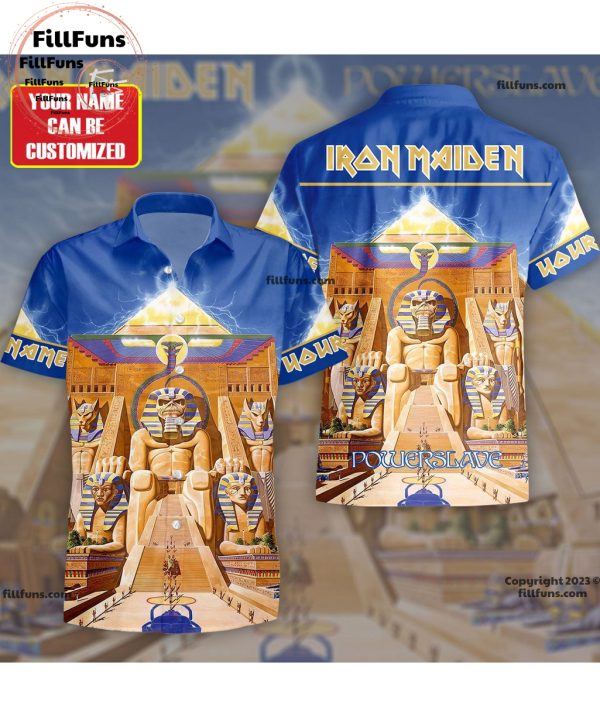 Custom Name Iron Maiden Powerslave Hawaiian Shirt