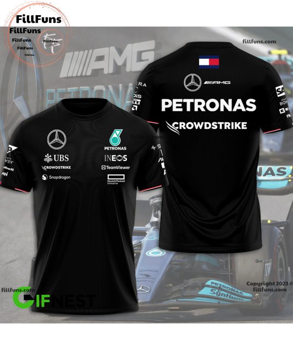 Mercedes AMG Petronas F1 Team UBS Crowdstrike 3D T-Shirt