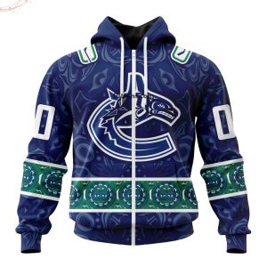 Personalized NHL Vancouver Canucks Special Design With Canadian Aboriginal Art Hoodie Limited