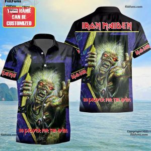 Custom Name Iron Maiden No Prayer For The Dying Hawaiian Shirt