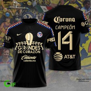 Club America Gr4ndes De Corazon Corona Campeon 3D Apparels