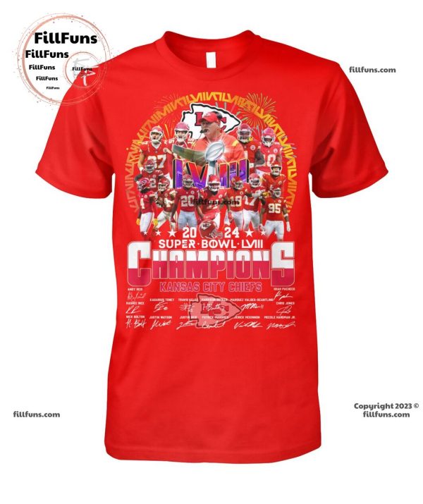 2024 Super Bowl LVIII Champions Kansas City Chiefs T-Shirt