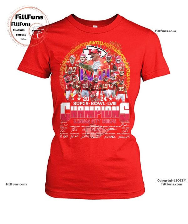 2024 Super Bowl LVIII Champions Kansas City Chiefs T-Shirt