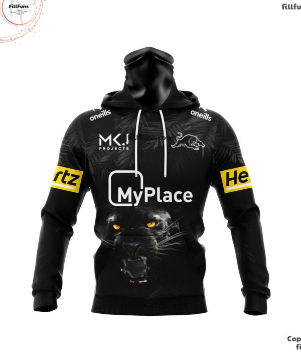 Personalized NRL Penrith Panthers Personalized 2024 Warm Up Kits Hoodie