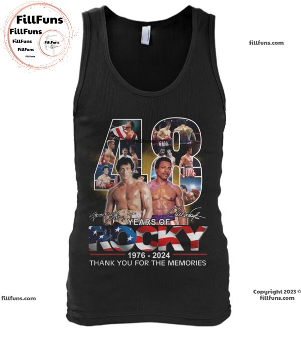 48 Years Of Rocky 1976 – 2024 Thank You For The Memories T-Shirt