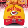 4X Super Bowl Kansas City Chiefs Champions Red Classic Cap