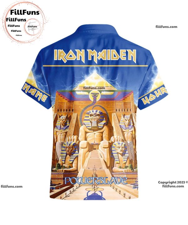 Custom Name Iron Maiden Powerslave Hawaiian Shirt