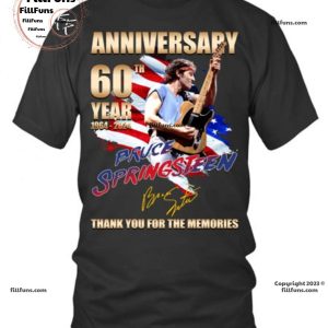 60th Anniversary 1964 – 2024 Bruce Springsteen Thank You For The Memories T-Shirt