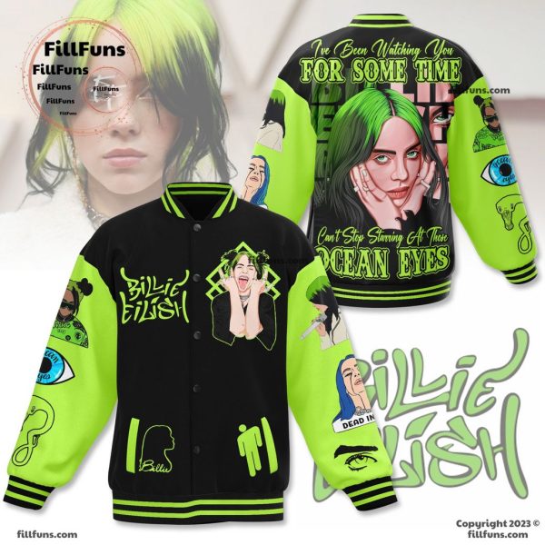 Billie Eilish Ocean Eyes Baseball Jacket