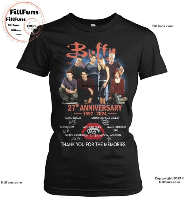 Buffy the Vampire Slayer 27th Anniversary 1997 – 2024 Thank You For The Memories T-Shirt