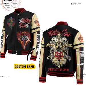 Custom Name Motley Crue Shout At The Devil Baseball Jacket