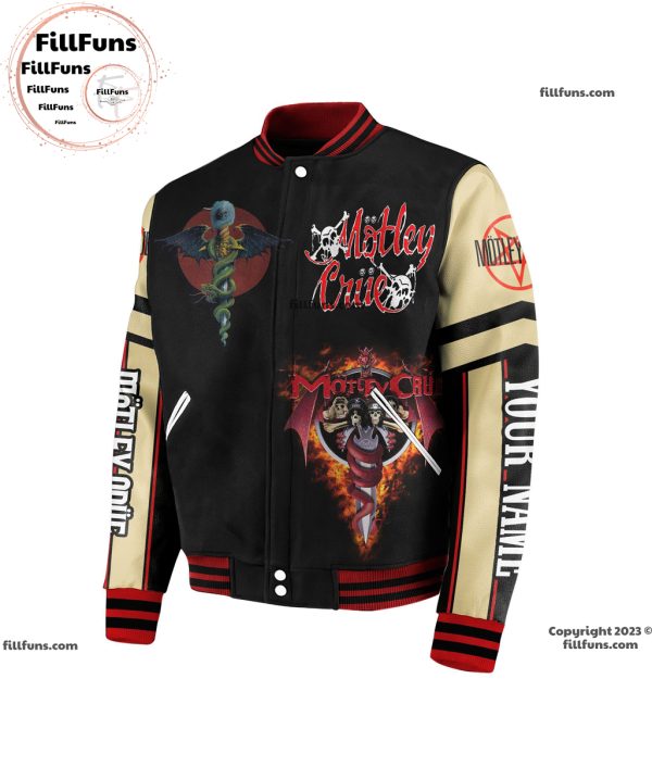 Custom Name Motley Crue Shout At The Devil Baseball Jacket