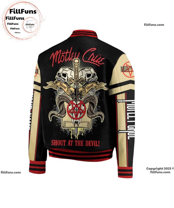 Custom Name Motley Crue Shout At The Devil Baseball Jacket