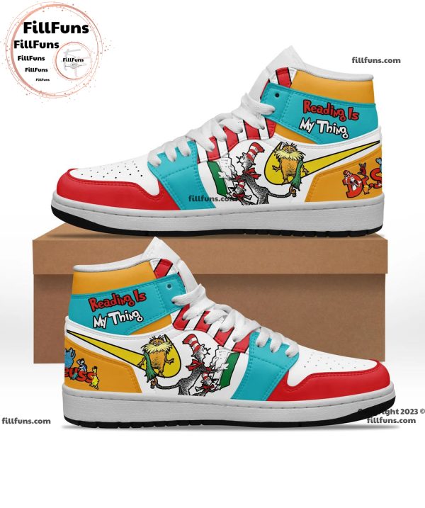 Dr. Seuss Reading Is My Thing Air Jordan 1 Shoes