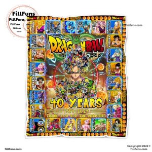 Dragon Ball 40 Years 1984 – 2024 Thank You For The Memories Blanket