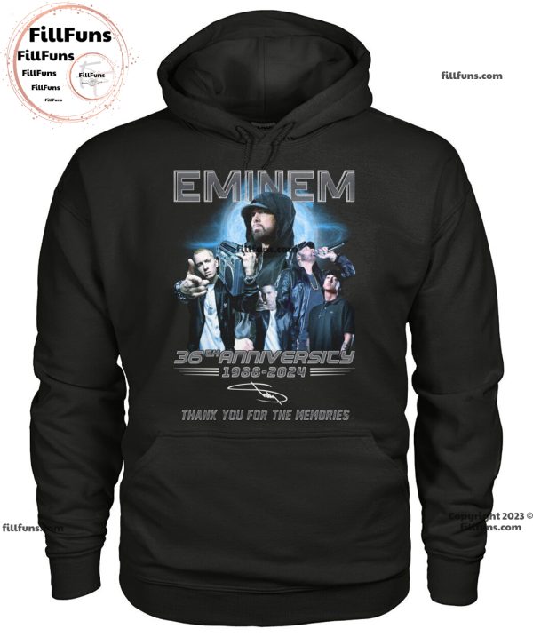 Eminem 36th Anniversary 1988 – 2024 Thank You For The Memories Unisex T-Shirt