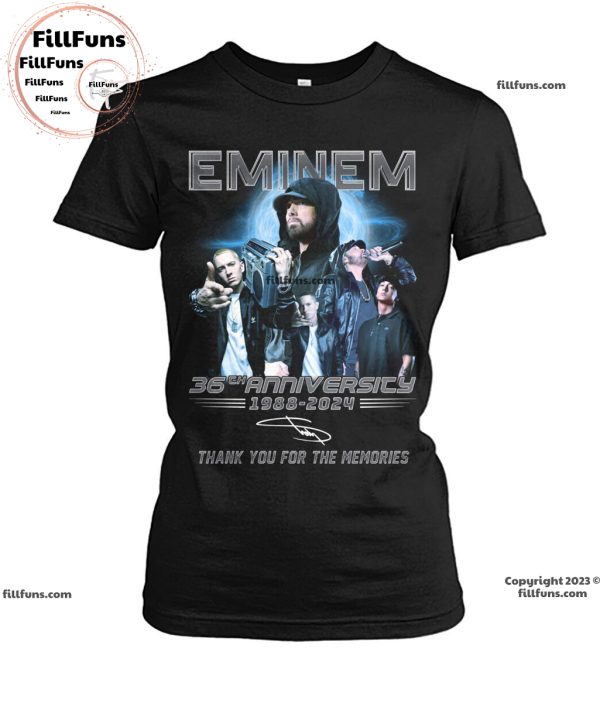 Eminem 36th Anniversary 1988 – 2024 Thank You For The Memories Unisex T-Shirt