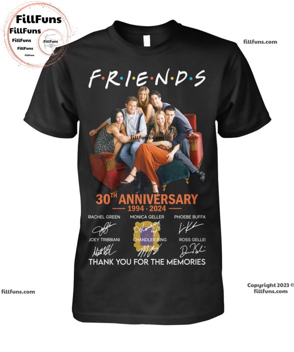 Friends 30th Anniversary 1994 – 2024 Thank You For The Memories T-Shirt