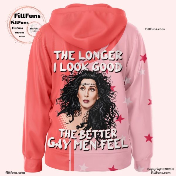 Goodess Of Pop The Longer I Look Good The Better Gay Men Feel Cher Hoodie