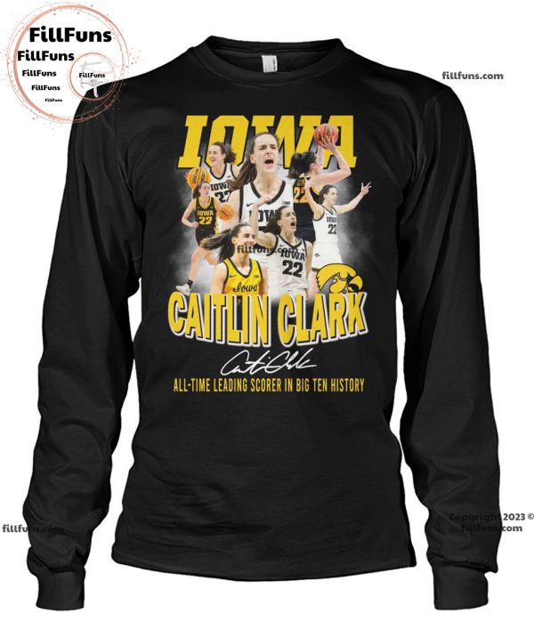 Iowa Caitlin Clark All-Time Leading Scorer In Big Ten History Unisex T-Shirt