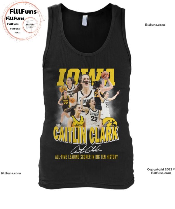 Iowa Caitlin Clark All-Time Leading Scorer In Big Ten History Unisex T-Shirt