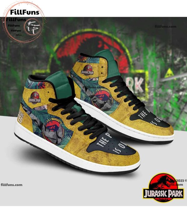 Jurassic Park The Park is Open Air Jordan 1 Shoes