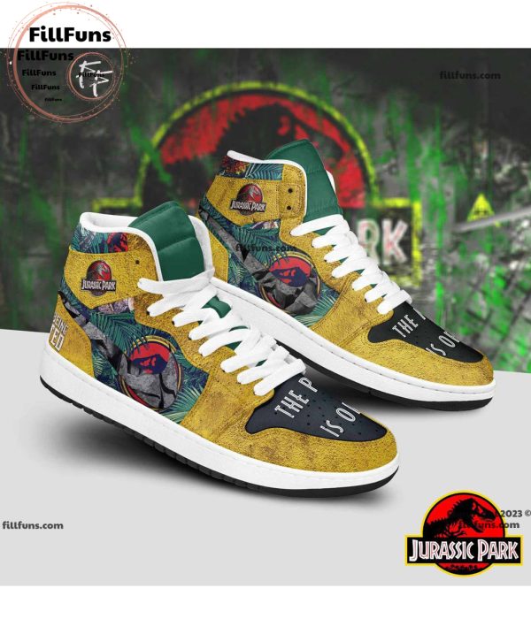 Jurassic Park The Park is Open Air Jordan 1 Shoes