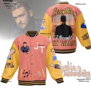 Justin Timberlake Everything I Thought It Was Baseball Jacket