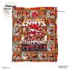Undefeated 2023 Back To Back Champions San Francisco 49ers Signatures Fleece Blanket