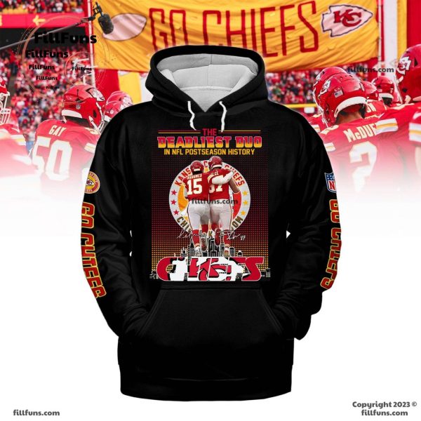 Kansas City Chiefs The Deadliest Duo In NFL Postseason History Black Hoodie