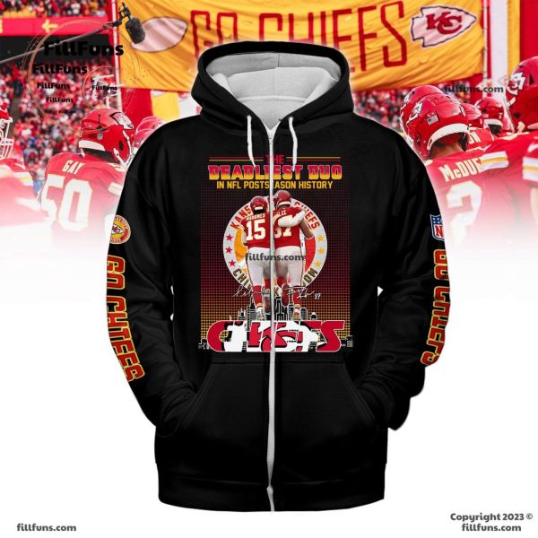 Kansas City Chiefs The Deadliest Duo In NFL Postseason History Black Hoodie