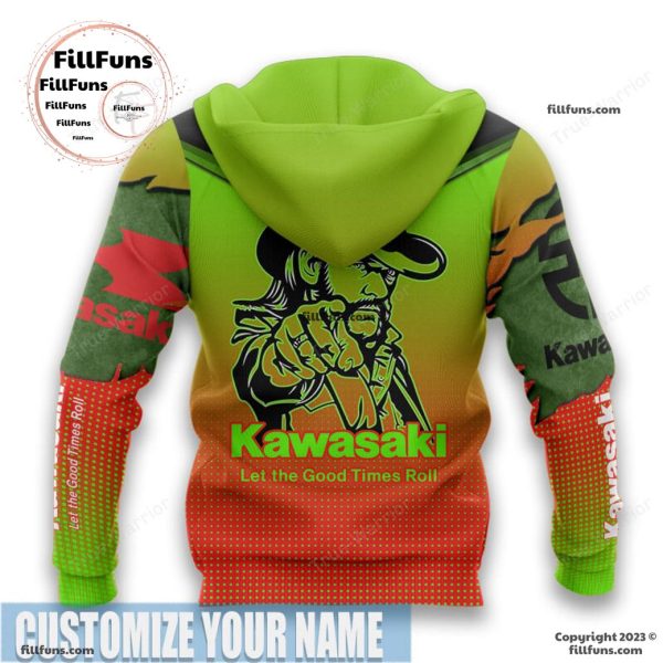 Kawasaki Let The Good Times Roll Personalized Hoodie