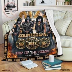 Kiss Countdown End Of The Road World Tour 3D Fleece Blanket