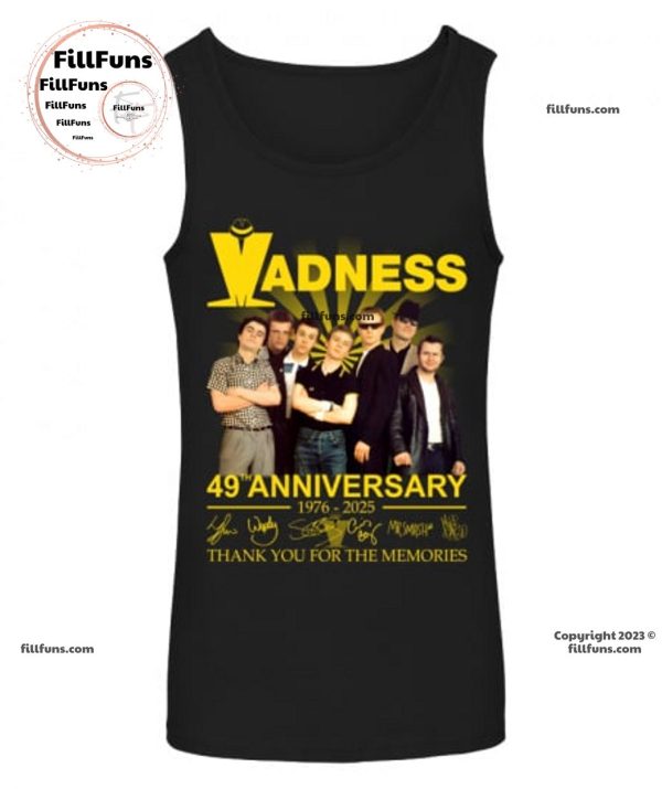 Madness 49th Anniversary 1976 – 2025 Thank You For The Memories T-Shirt