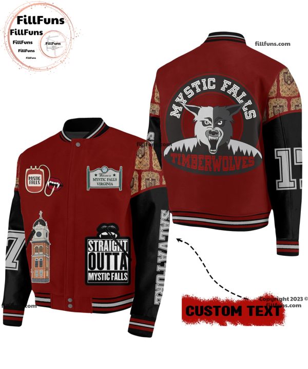 Mystic Falls Timberwolves Custom Baseball Jacket