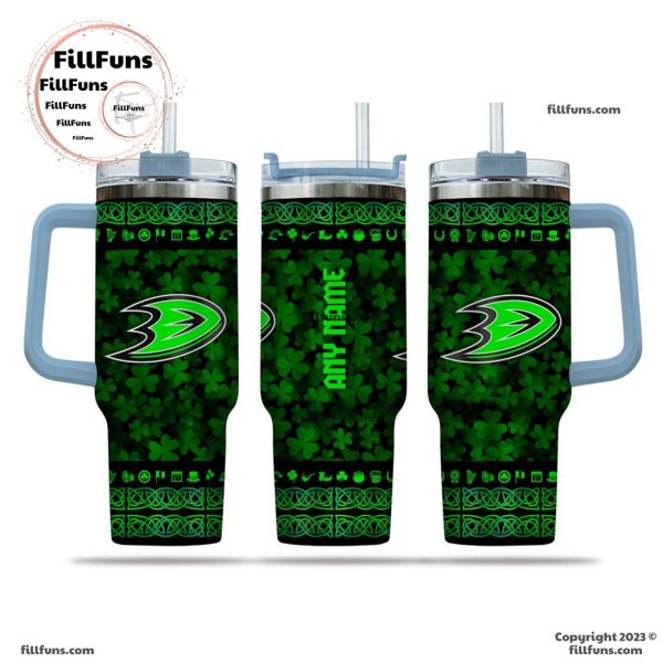NHL Anaheim Ducks Special St. Patrick’s Day 40oz Tumbler With Handle