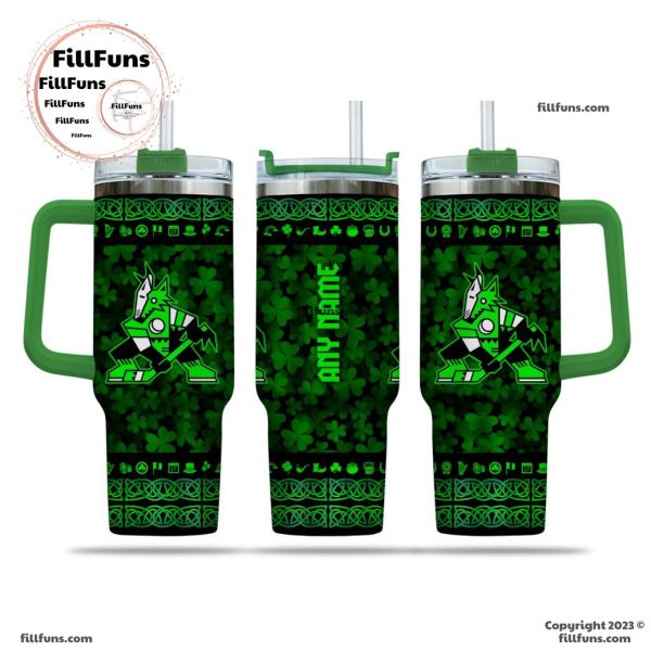 NHL Arizona Coyotes Special St. Patrick’s Day 40oz Tumbler With Handle